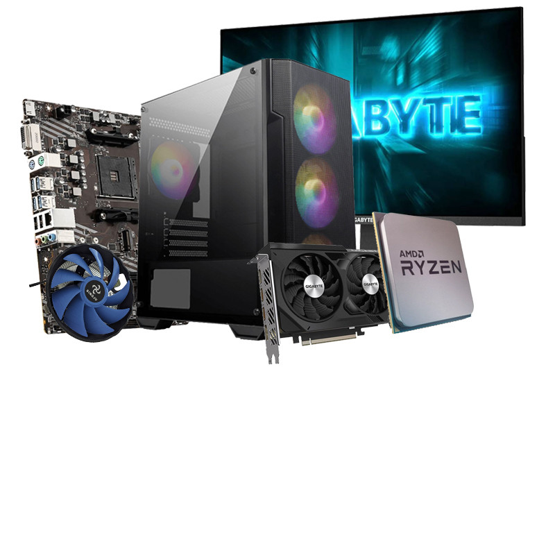 Pc Gamer Apex R513 24" Ryzen 5 5500 16Go 512Go SSD RTX 4060 8Go en Tunisie