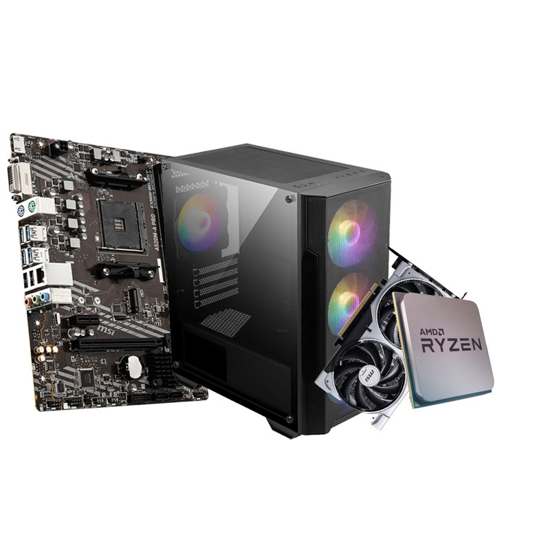 Pc Gamer Apex R515 Ryzen 5 5500 16Go 1To SSD 512Go SSD RTX 5060 8Go