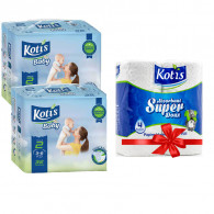 Couches Bébé Kotis Premium T2 32 Pièces en Tunisie