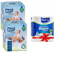 Couches Bébé Kotis Premium T4 24 Pièces Maxi Eco en Tunisie