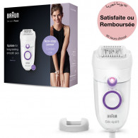 Épilateur Braun Silk Epil 5 SE5-505P Blanc & Violet En Tunisie