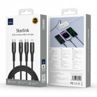 Câble Chargeur Wiwu 4en1 Type-C Noir en Tunisie