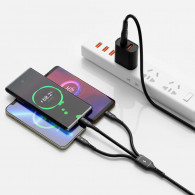 Câble Chargeur Wiwu 4en1 Type-C Noir en Tunisie