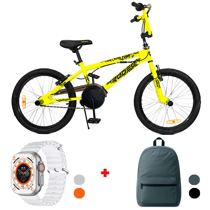 Bicyclette BMX Rodeo Freestyle 20'' - Jaune