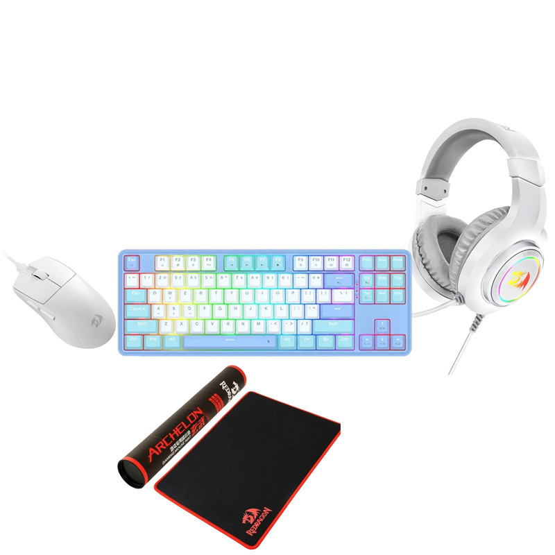 Pack Gamer 4En1 Micro Casque Gaming  + Clavier + Souris Gamer + Tapis Souris Gamer Redragon en Tunisie