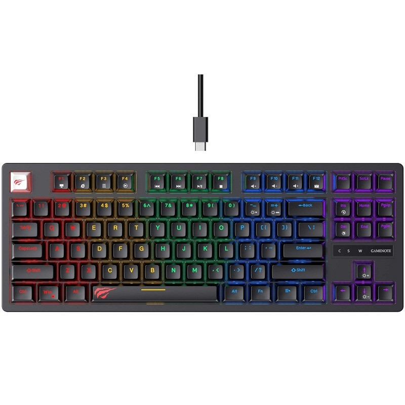Pack Gamer 4En1 Ecran Gaming Gigabyte + Souris Xtrike + Clavier Gamer Mécanique & Micro Casque Havit en Tunisie