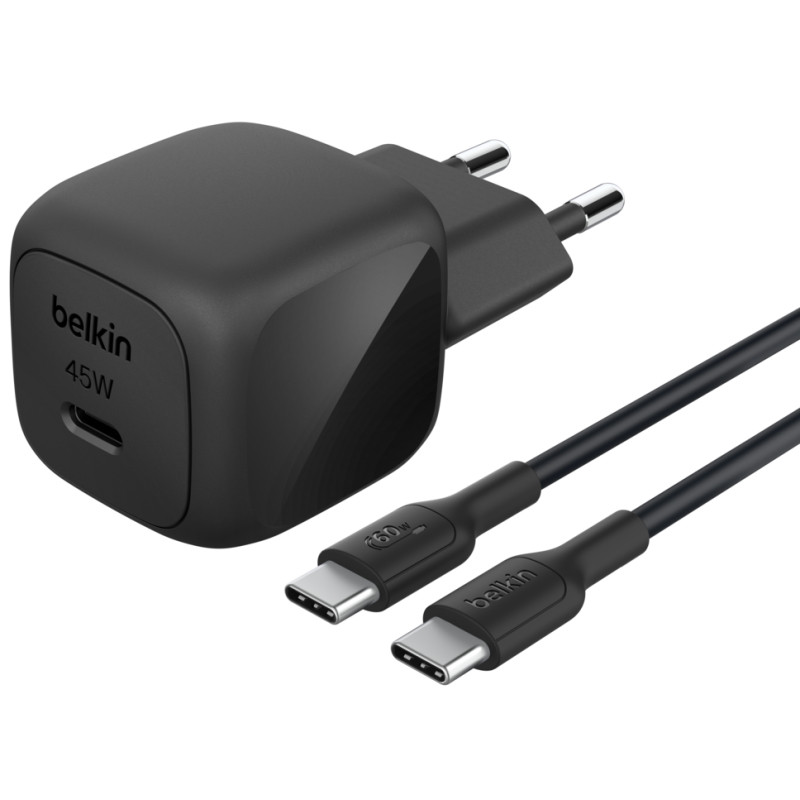 Chargeur Secteur Belkin BoostCharge USB-C 45W Noir En Tunisie