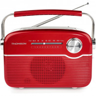 Radio Bluetooth Thomson RTS450BTR à Recharge Solaire Rouge