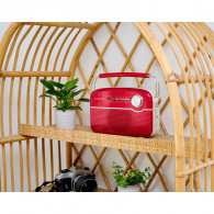Radio Bluetooth Thomson RTS450BTR à Recharge Solaire Rouge en Tunisie