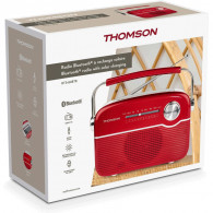 Radio Bluetooth Thomson RTS450BTR à Recharge Solaire Rouge en Tunisie