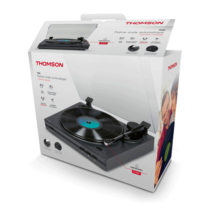 Platine Vinyle Thomson TT355 Automatique Noir en Tunisie