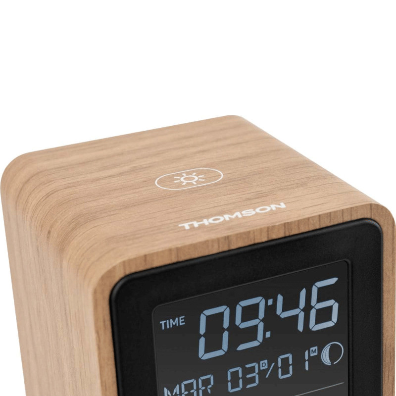 Haut Parleur Bluetooth Et Station Météo Thomson WS102TBK Noir en Tunisie