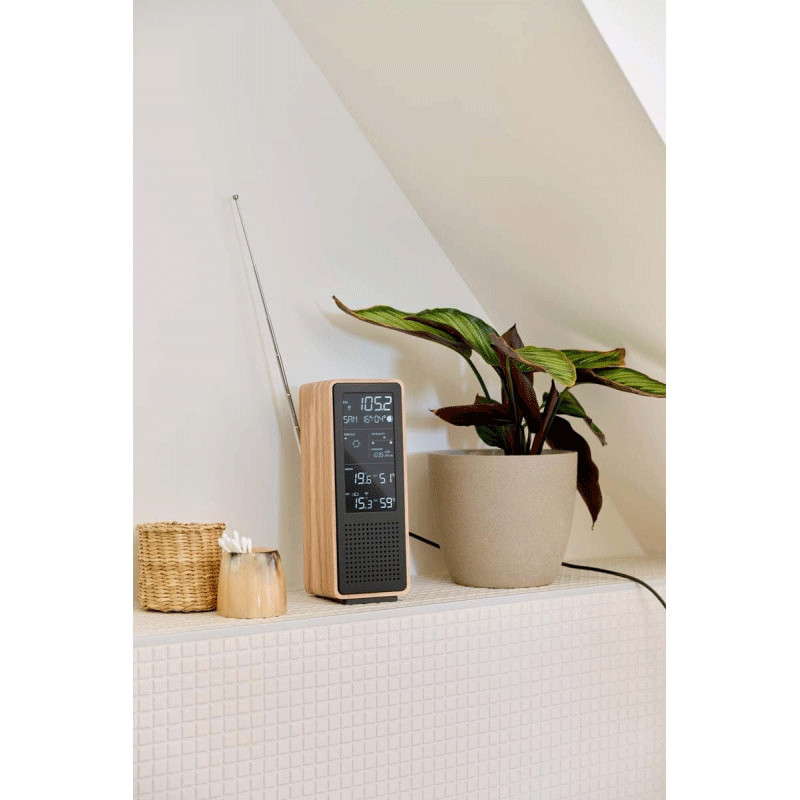 Haut Parleur Bluetooth Et Station Météo Thomson WS102TBK Noir en Tunisie