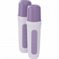 Enceinte sans fil Bigben Karaoke avec 2 micros  Blanc en Tunisie