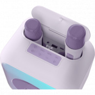 Enceinte sans fil Bigben Karaoke avec 2 micros  Blanc en Tunisie