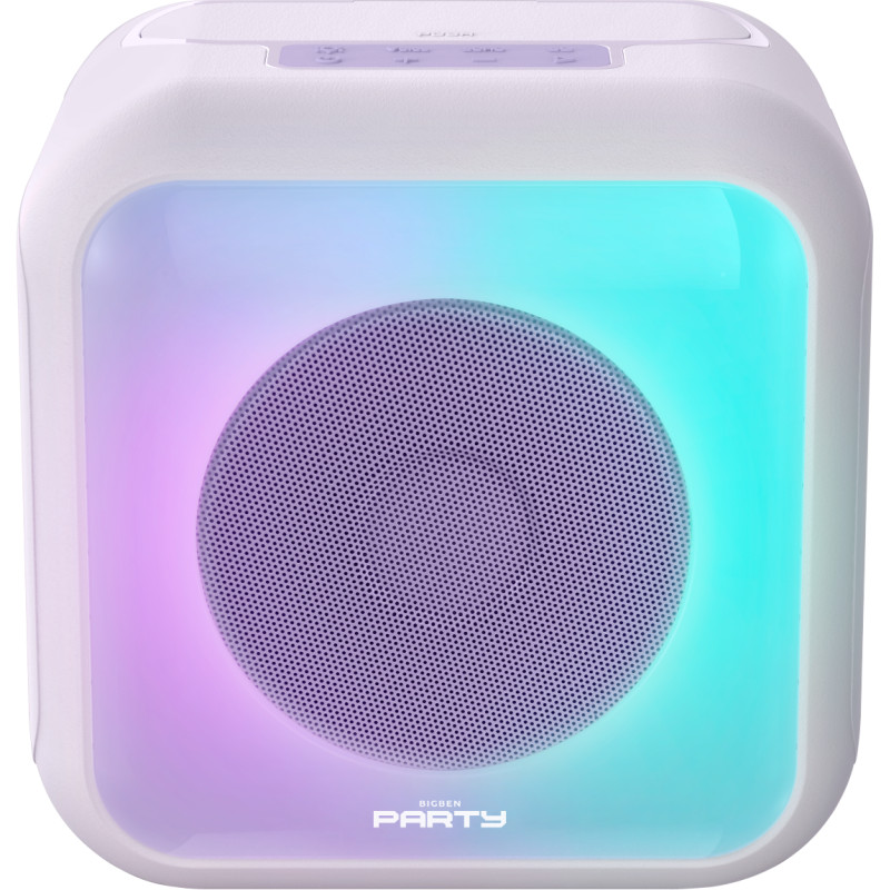 Enceinte sans fil Bigben Karaoke avec 2 micros  Blanc en Tunisie