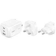 Chargeur Belkin BoostCharge Pro GaN 100W Blanc + Kit De Voyage En Tunisie