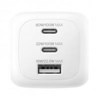 Chargeur Belkin BoostCharge Pro GaN 100W Blanc + Kit De Voyage En Tunisie