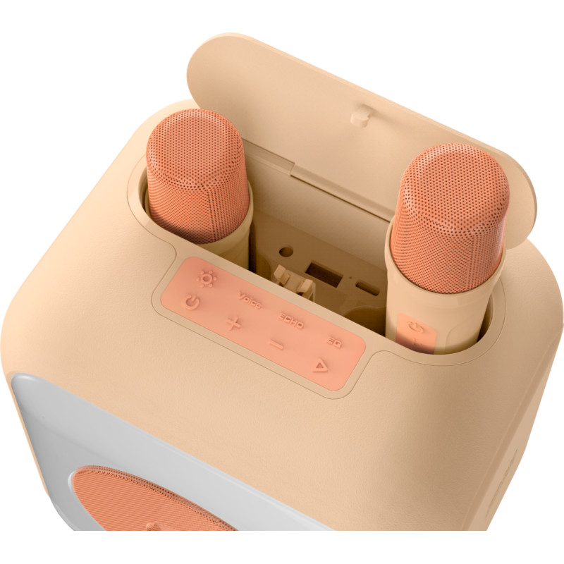 Enceinte sans fil Bigben Karaoke avec 2 micros Orange en Tunisie
