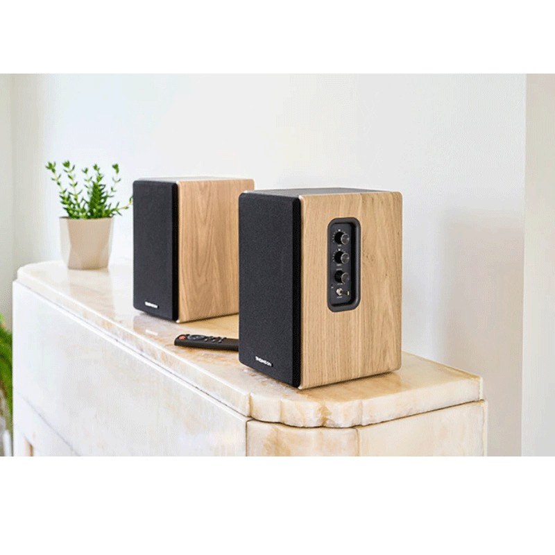 Ensemble De 2 Enceintes Bluetooth Thomson WS902DUO Bois en Tunisie