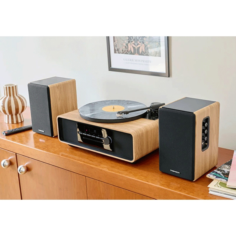 Ensemble De 2 Enceintes Bluetooth Thomson WS902DUO Bois en Tunisie