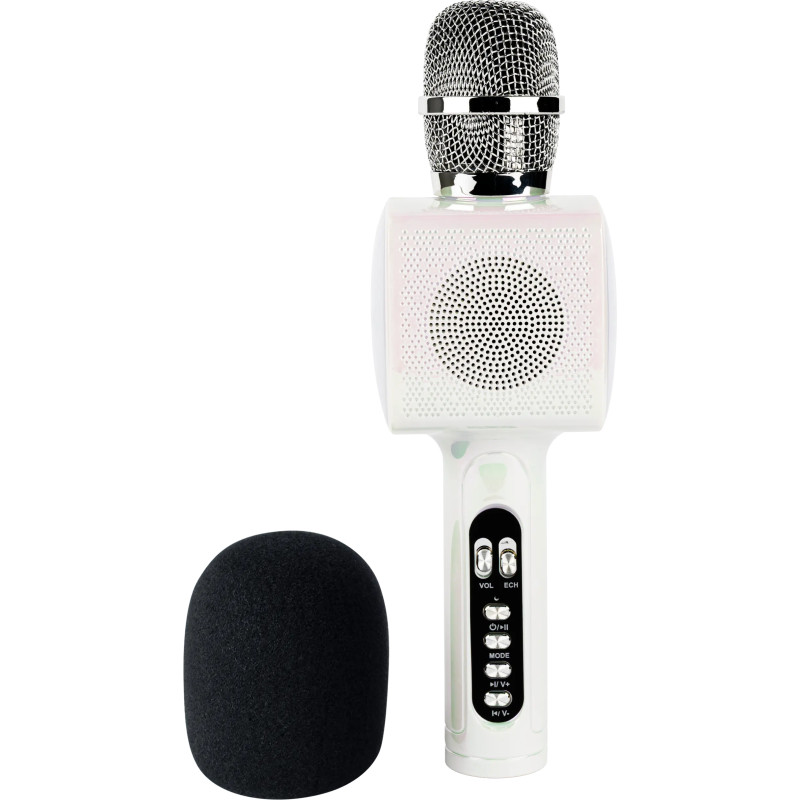 Microphone Sans Fil 2EN1 Karaoké & Enceinte Party Bigben 15W Blanc en Tunisie