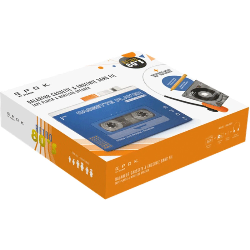 Baladeur Cassette Bluetooth Bigben Bttapebl Epok Bleu en Tunisie