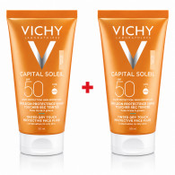 Pack Capital Soleil Vichy Emulsion Toucher Sec Teinté SPF50 50 Ml en Tunisie