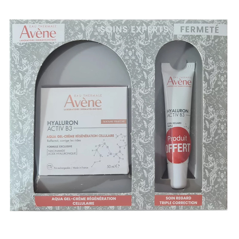 Coffret Avène Hyaluron Activ B3 Aqua Gel CR 50Ml + Soin Regard 15Ml en Tunisie