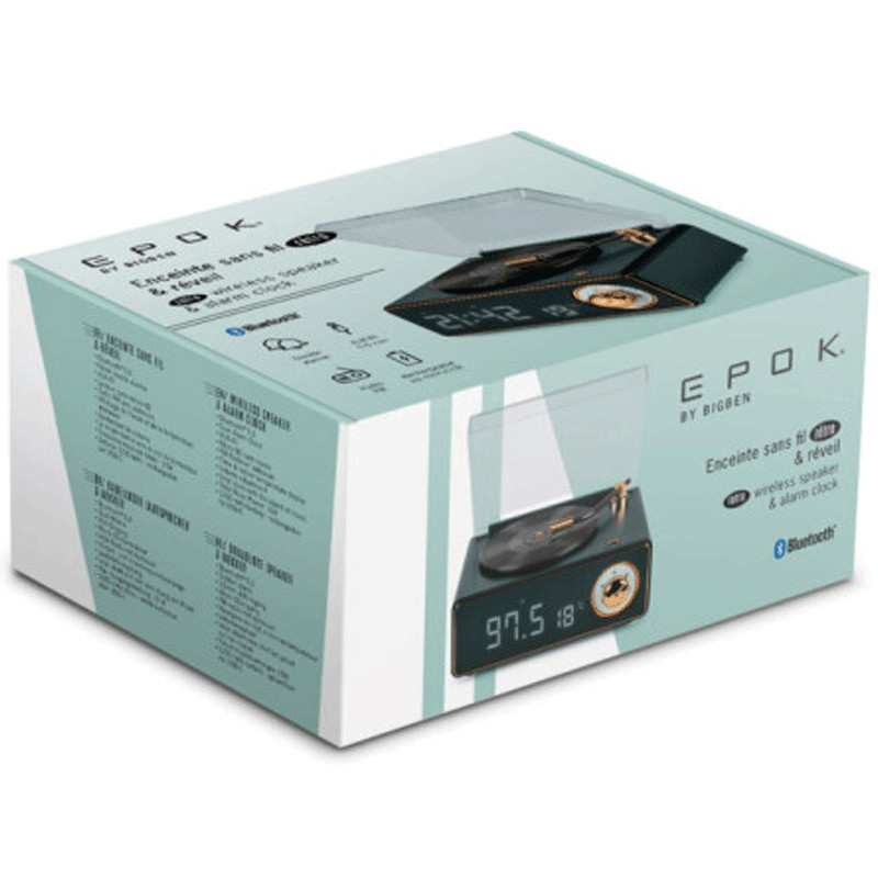 Enceinte rétro Bluetooth Bigben Bttdminidg Epok Vert en Tunisie
