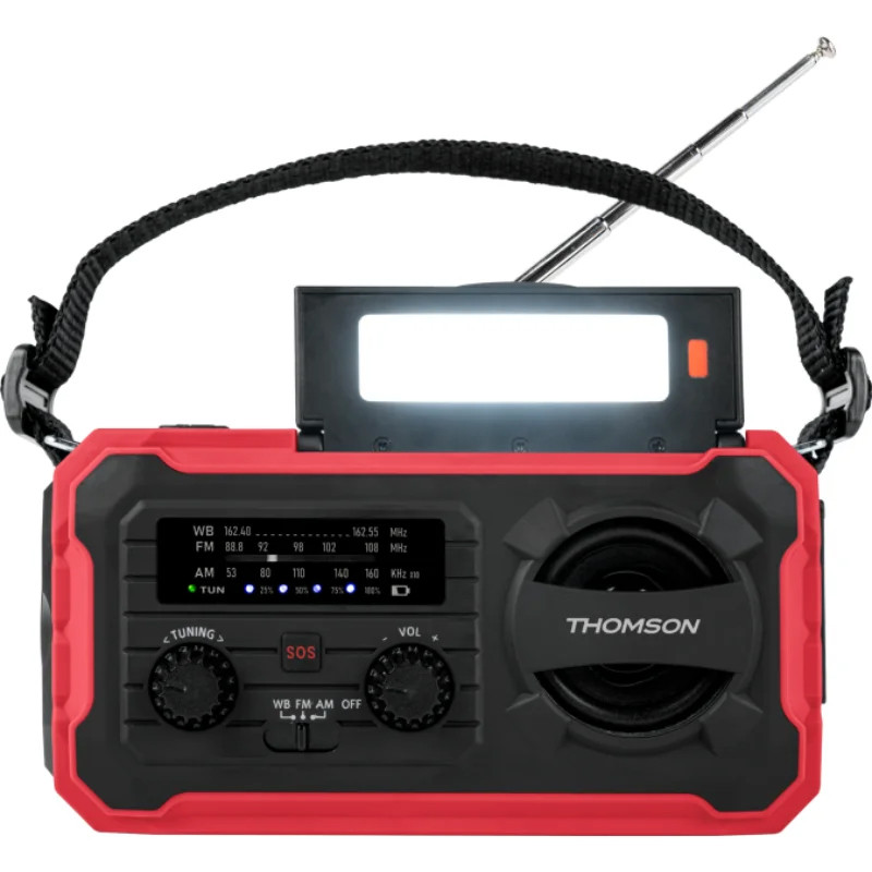 Radio Thomson Solaire D’urgence Longue Durée RT280 Rouge En Tunsie
