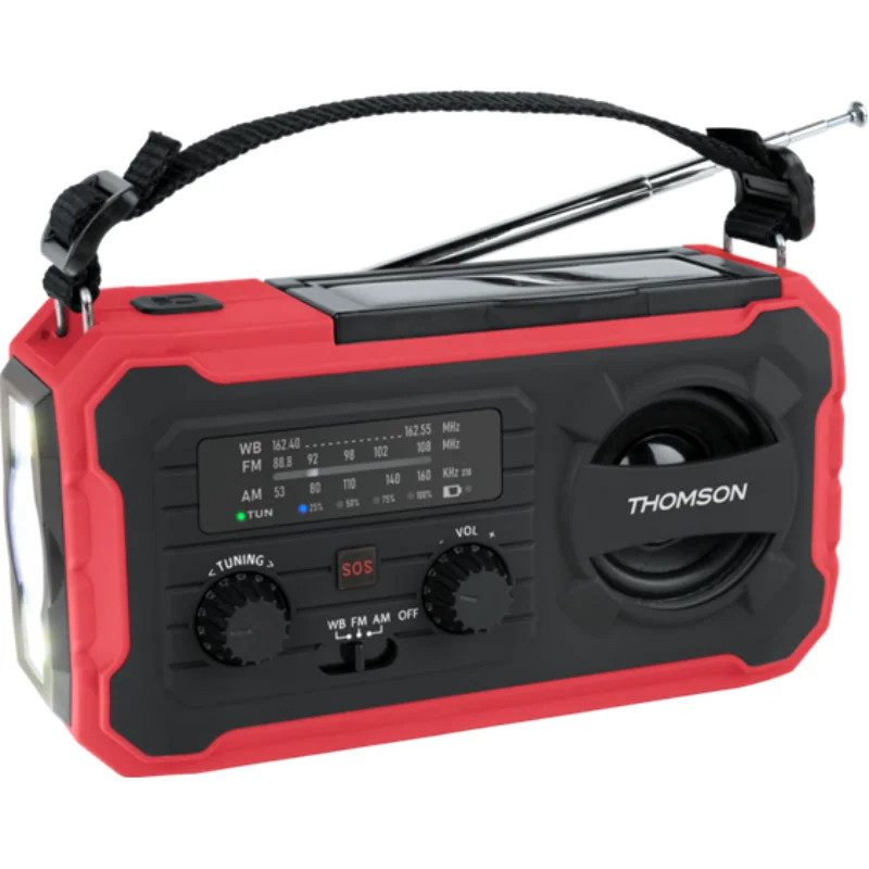 Radio Thomson Solaire D’urgence Longue Durée RT280 Rouge En Tunsie
