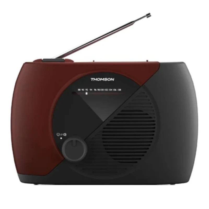 Radio FM Portable Thomson RT353 Rouge & Noir En Tunisie
