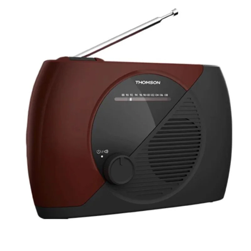Radio FM Portable Thomson RT353 Rouge & Noir En Tunisie