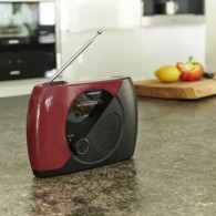 Radio FM Portable Thomson RT353 Rouge & Noir En Tunisie