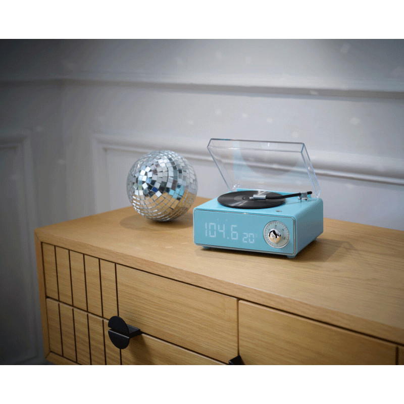 Enceinte rétro Bluetooth Bigben Bttdminidg Epok Bleu Ciel en Tunisie