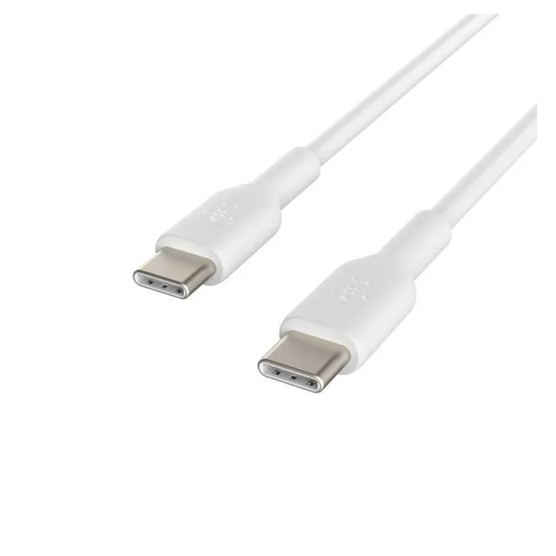 Câble Chargeur Belkin Boost Charge USB-C vers USB-C  Blanc en Tunisie
