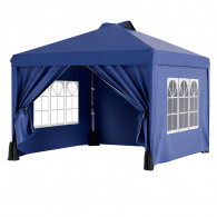 Tente Pliable Avec Rideau 3x3m Bleu en Tunisie