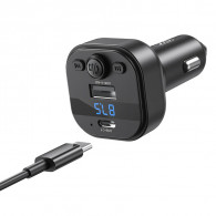Chargeur Voiture Intelligent Bluetooth MP3 XO BCC18 15W Noir En Tunisie