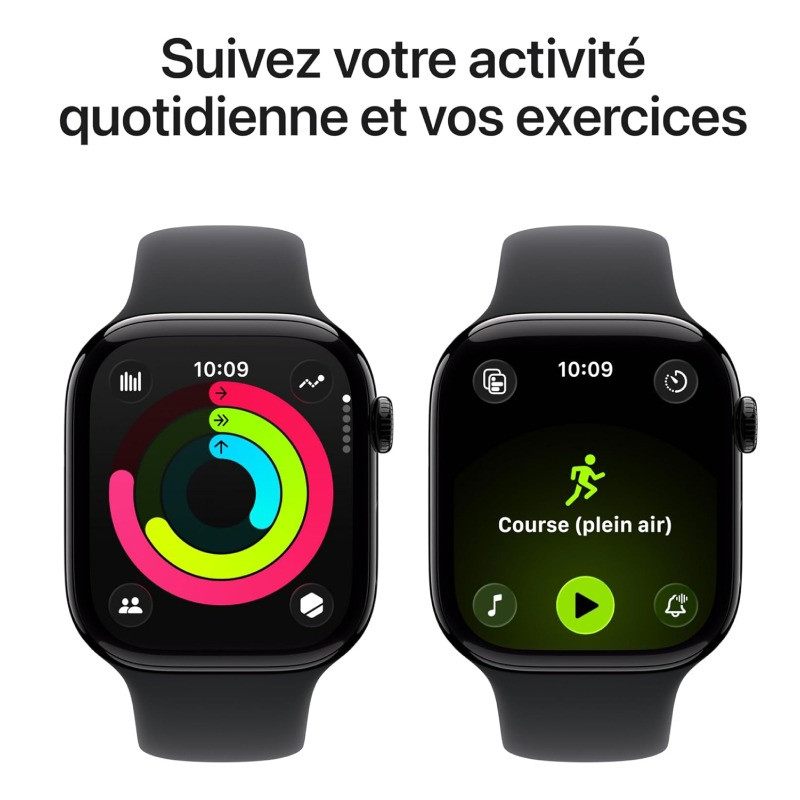 Apple Watch SE Serie 11 GPS 46mm M/L Aluminium Noir en Tunisie