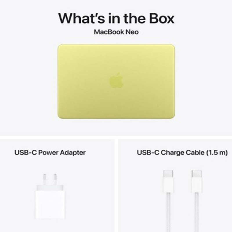 Apple MacBook Neo A18 13" 8Go 256Go SSD Citrus En Tunisie