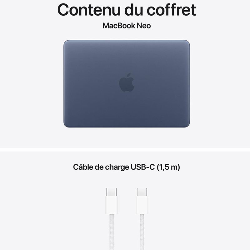 Apple MacBook Neo A18 13" 8Go 512Go SSD Indigo En Tunisie