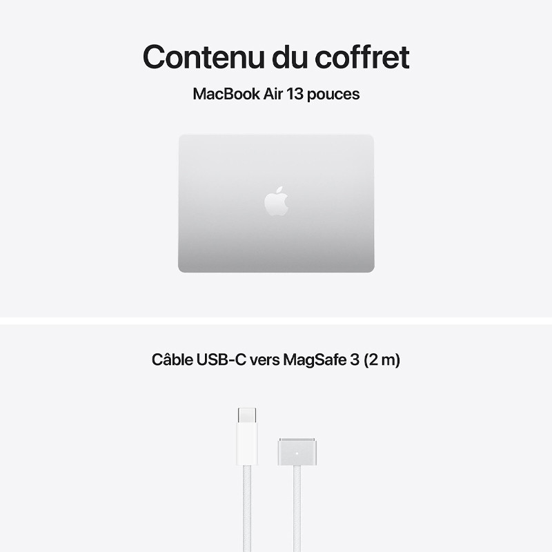 Apple MacBook Air M5 13" 16Go 512Go SSD Silver en Tunisie