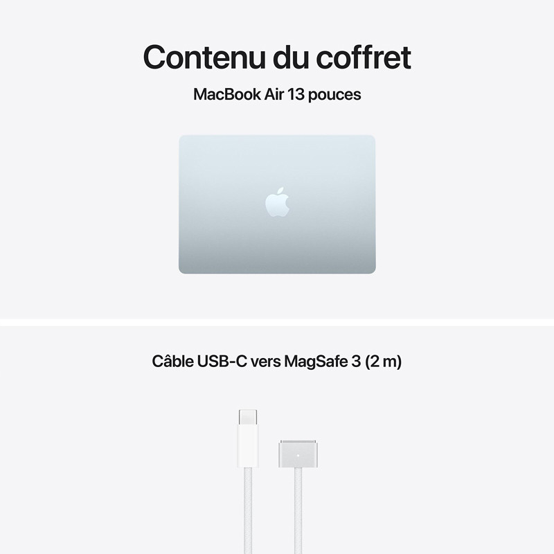 Apple MacBook Air M5 13" 16Go 512Go SSD Bleu Ciel en Tunisie