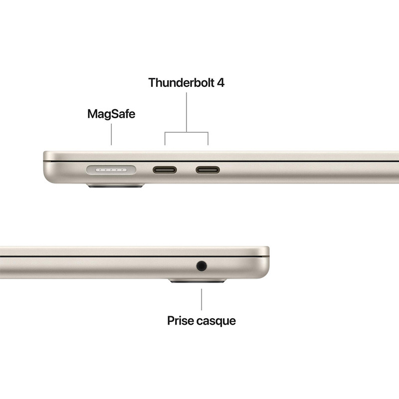 Apple MacBook Air M5 13" 16Go 512Go SSD Starlight en Tunisie