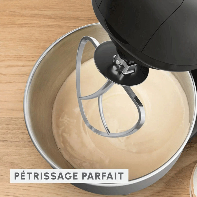 Robot Pétrin Moulinex Bake Essential 800W Noir en Tunisie
