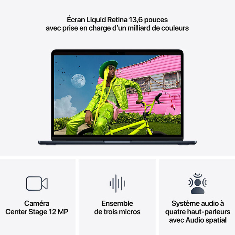 Apple MacBook Air M5 13" 16Go 1To SSD Minuit en Tunisie