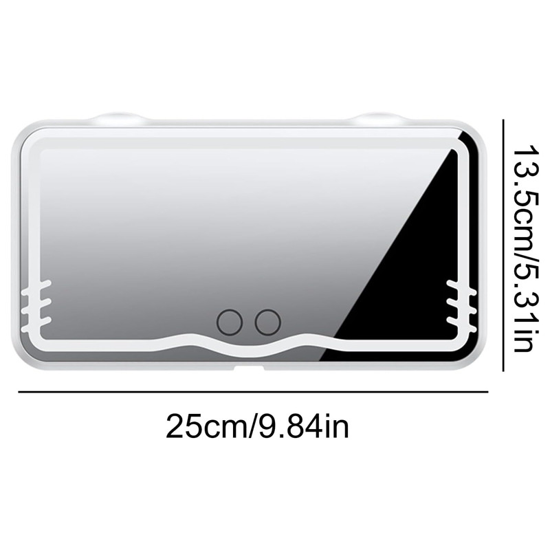 Miroir De Makeup LED Pour Voiture Blanc en Tunisie