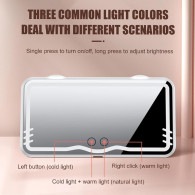 Miroir De Makeup LED Pour Voiture Blanc en Tunisie