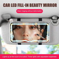 Miroir De Makeup LED Pour Voiture Blanc en Tunisie